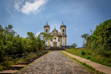 Fototapeta na wymiar Sao Francisco de Paula Church in Ouro Preto - Minas Gerais, Brazil
