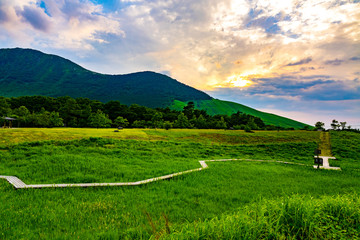 Obraz premium 飯田高原 夕景