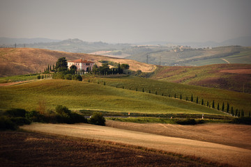 Fototapeta na wymiar Summer landscape in Tuscany