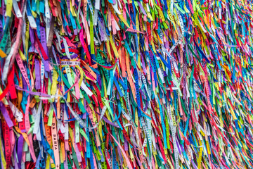Colorful Ribbons of Lord of Bonfim in Salvador - Bahia, Brazil