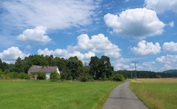 Sunny day near Zahradky village