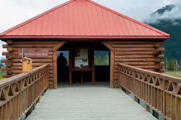 Fototapeta na wymiar Unique buildings in Alaska
