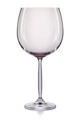 Empty wine glass. isolated on a white background.