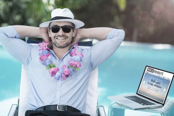 Composite image of composite image of build website interface