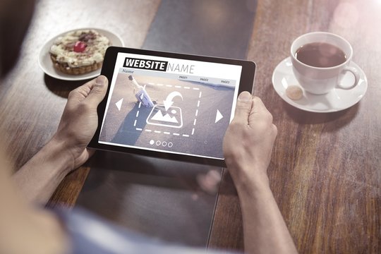 Composite image of composite image of build website interface