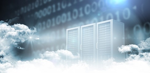 Fototapeta premium Servers in the clouds