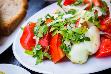 salad with tomato