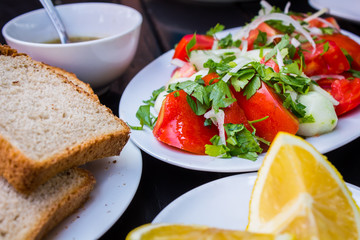 salad with tomato