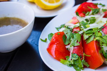 salad with tomato