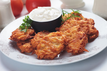 Latke, jewish potato pancakes