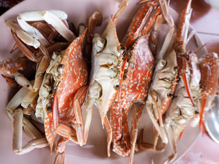 Steamed crabs seafood of Thailand