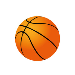 Fototapeta premium Vector Basketball isolated on a white background.
