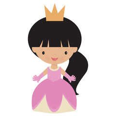 Cute princess  vector illustration
