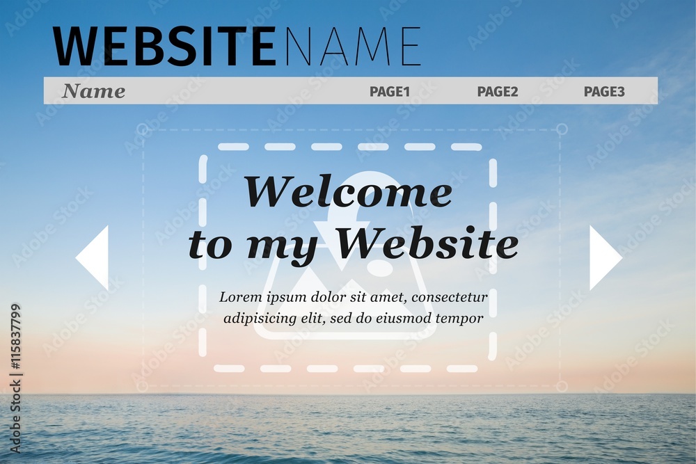 Poster composite image of build website interface