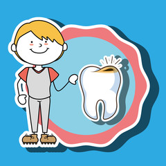 child tooth isolated icon design, vector illustration  graphic 