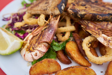 Seafood platter