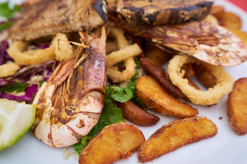 Seafood platter