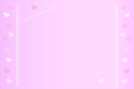 Fundo cora&ccedil;&atilde;o romance com laterais de linhas brancas