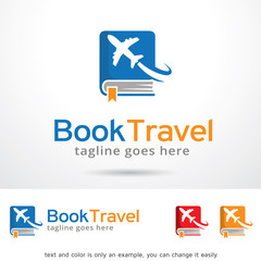 Book Travel Logo Template Design Vector