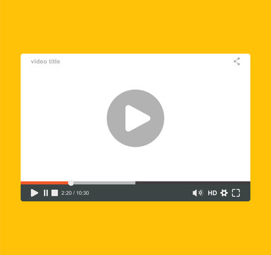video player template