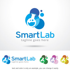 Smart Lab Logo Template Design Vector