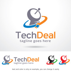 Technology Deal Logo Template Design Vector