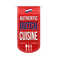 Authentic dutch cuisine banner design