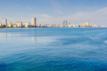 Skyline of Vedado neighborhood in Havana, Cuba