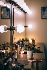 Workplace makeup artist. Barbershop.