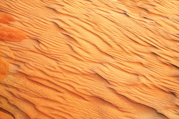 Texture of sand dune in desert