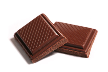 Chocolate/Chocolate bars isolated on white background 