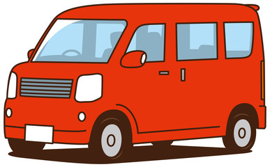 軽ワゴン車、赤色