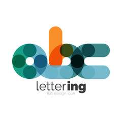 Linear business logo letter