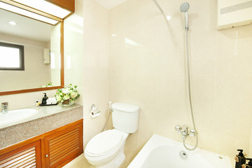 bath room in villa resort