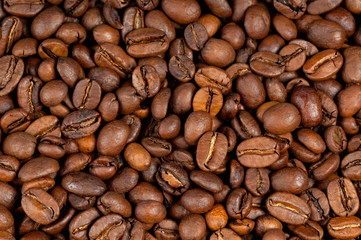Coffee beans background