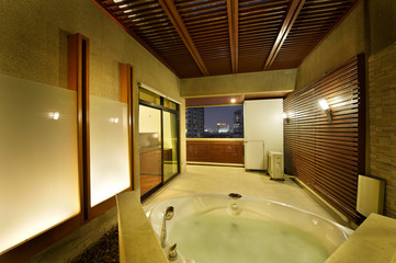 luxury open air bathroom