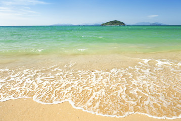 sand beach and waves