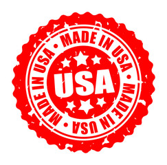 Vector round stamp MADE IN USA