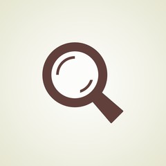 Vector Search  icon. For business / Research Information / web / Looking. Abstract symbol. Vector illustration.