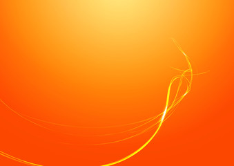 Abstract Lines Orange Background
