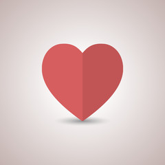 Icon heart, vector illustration.