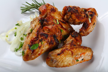 Grilled chicken wings