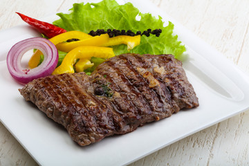 Grilled beef steak