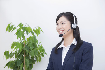 オペレーターの女性　ビジネス