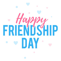 Fototapeta na wymiar Happy Friendship day greeting card