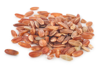 Heap of red rice