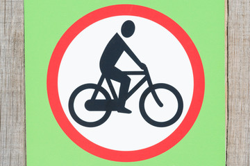 No cycling sign