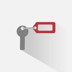 Icono de llave sobre un fondo gris