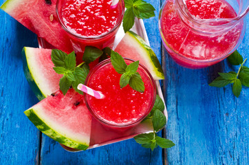 Drink of fresh watermelon