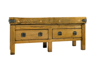 Butchers block wooden old table